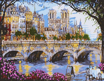 Картина по номерам Весна в городе bk_1170 BookOpt 