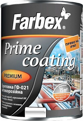 Грунтовка Farbex ГФ-021 красно-коричневый мат 0,9кг