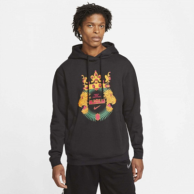Джемпер Nike LJ M NK HOODIE PO DA6711-010 р. 2XL черный