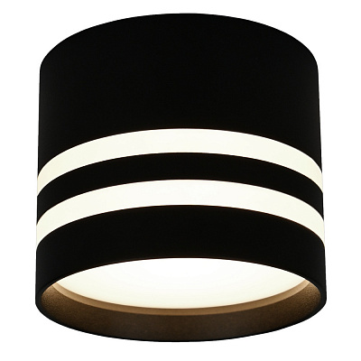 Світильник точковий Victoria Lighting 12 Вт GX53 чорний Rock/PL1 black