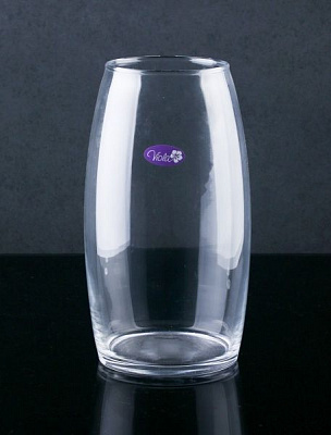 Ваза стеклянная прозрачная 31-108-056 Viola