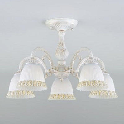 Люстра стельова Strotskis Campina 5x60 Вт E27 білий/золото 60107/5