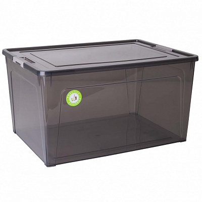 Ящик для зберігання Алеана 171019 Smart Box 18 л коричневий прозорий 210x290x390 мм