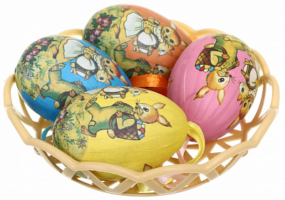 Украшение пасхальное Яйца 5х7 см в ассортименте B118-1WX