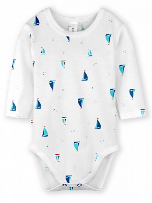 Боді для хлопчика Софія Кораблики р.80 білий 451280