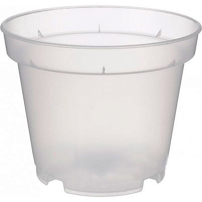 Горшок пластиковый Орхидея прозрачный круглый 1л бесцветный (948703) 
