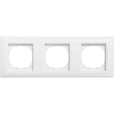 Рамка трехместная UP! (Underprice) Vesta горизонтальная белый