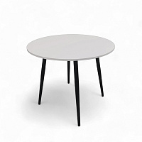 Стіл обідній Normal-B 900x900x750мм кашемір/сірий/чорний