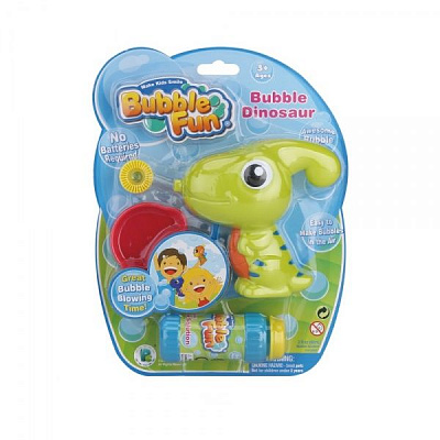 Мильні бульбашки Bubble Fun Динозавр зелений 60 мл DHOBB10122