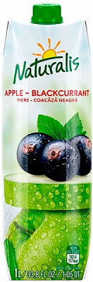 Сік Naturalis яблучно-чорносмородиновий 1л