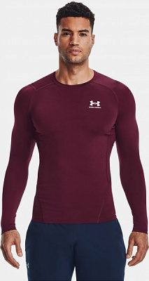 Футболка Under Armour UA HG ARMOUR COMP LS 1361524-609 р.XL червоний