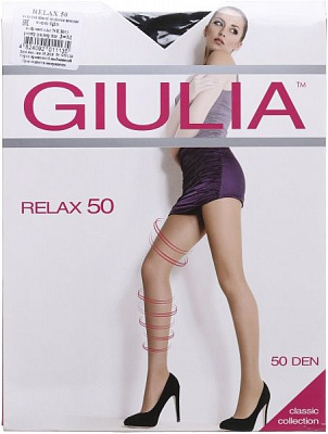 Колготки Giulia Relax nero 50 den р. 3 чорний 1 пар