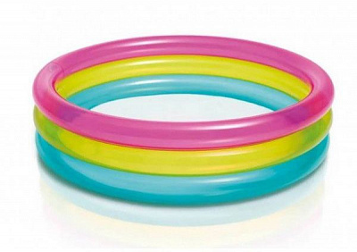 Басейн Intex 57104 дитячий круглий, 3 кольори, 86х25 см.