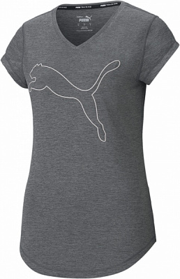 Футболка Puma TRAIN FAVORITE HEATHER CAT TEE CHARCOAL 51952681 р.XS сірий