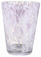 Ваза стеклянная Wrzesniak Glassworks Confetti опал 24х19 см розовый 