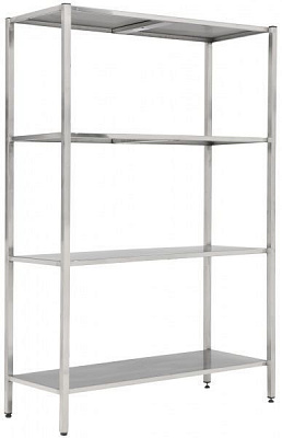 Стеллаж производственный Tehma 1200x500x1800 мм нержавеющая сталь