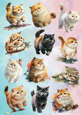 Декоративная наклейка Наш Декупаж Муркотики 49x70 см