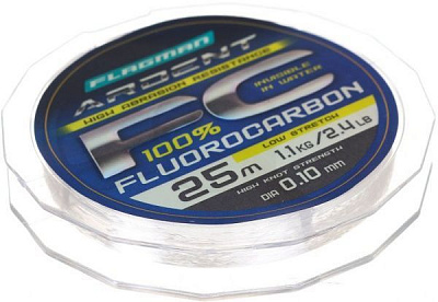 Волосінь Flagman Ardent Fluorocarbon 25м 0,1мм 1,1кг