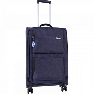 Валіза Bagland М 70 л темно-синій (3716924)