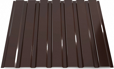 Профнастил глянцевий PSM PROFILE ПР-15А 0,3x1155x2000 мм RAL 8017 коричневий