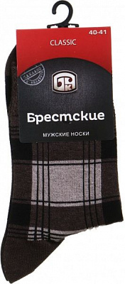 Носки мужские БЧК 2125 CLASSIC 046 р. 25 темно-коричневый меланж 