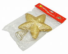 Верхушка для елки Звезда комбинированная золотой 