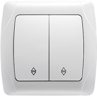 Вимикач прохідний Viko Carmen 25.07.0030 білий