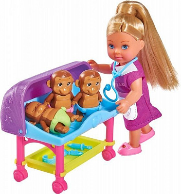 Кукольный набор Simba Эви Ветеринар с аксессуарами 5733073