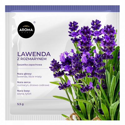 Ароматическое саше Aroma Home Лаванда с розмарином Xmass Cellulose красный 