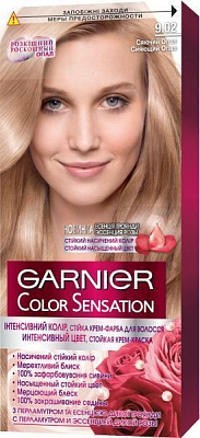Крем-фарба для волосся Garnier Color Sensation з перламутром і квітковим маслом 9.02 сяючий опал 40 мл