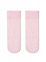 Шкарпетки для дівчаток Conte Elegant нарядні Fiori р.22–24 світло-рожевий 