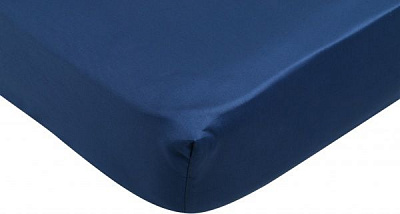 Простынь на резинке Solid 200x200 см синий Luna 