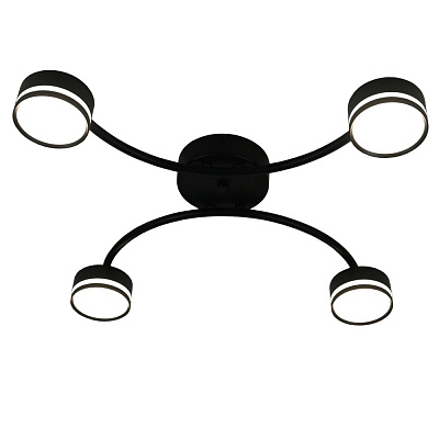 Люстра потолочная Victoria Lighting 4xGX53 черный Currant/PL4 black