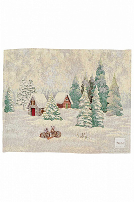 Серветка декоративна La Nuit Сніжок d28 28x28 см