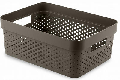 Кошик для зберігання Curver 264064 темно-коричневий Infinity 11 л 140x360x270 мм