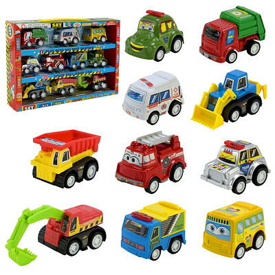 Набір машинок Shantou 10 шт. 5857