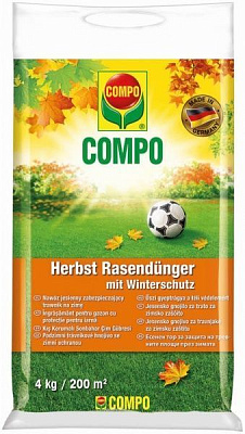 Удобрение для газонов COMPO осеннее долговременный эффект 4 кг 3170