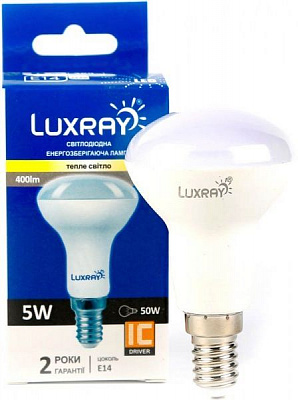 Лампа светодиодная Luxray 5 Вт R50 матовая E14 220 В 3000 К LX430-R50-1405 