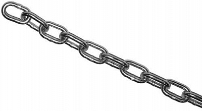 Цепь короткозвеньевая 10 мм 1 м оцинкованная