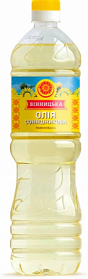 Масло подсолнечное ТМ Вінницька рафинированная 1 л 