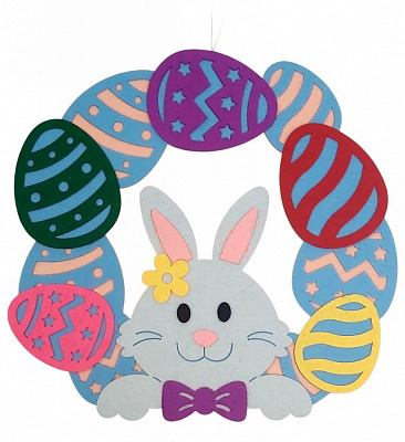 Вінок великодній Аплі Краплі із зайчиком