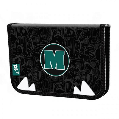 Пенал шкільний Monster HP-03 одинарний з клапаном 532867 YES чорний