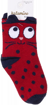 Носки для девочек KATAMINO K21016 р.1-2 красный 