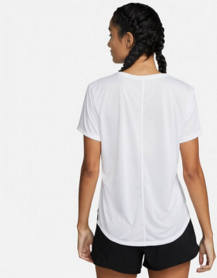 Футболка Nike W NK ONE DF SWSH HBR SS DX1025-100 р.L білий