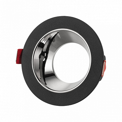 Светильник точечный Hopfen 1704-R BK/BK-CHR GU5.3 графит/хром