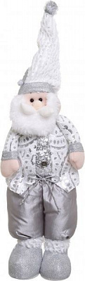 Мягкая игрушка Дед Мороз стоячий серебряный 48 см MC29-39110AB 48 см 