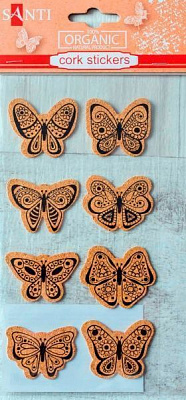 Набір наліпок корковий стікер 8 шт.