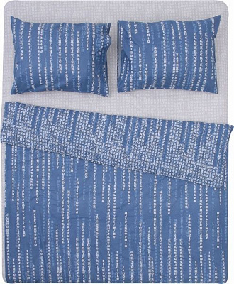 Комплект постельного белья Code 2 синий с серым UP! (Underprice) 