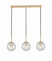 Подвес Sensio Anje 3x40 Вт /E14 золото/прозрачный LS-74657/3LG-E1440W