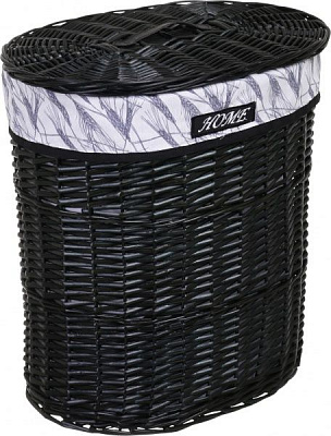 Кошик плетений Tony Bridge Basket з текстилем 44х34х56 см HQN20-3CD-1